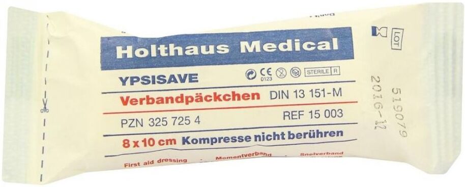 Verbandpäckchen Ypsisave 8x10cm mittel 1stk