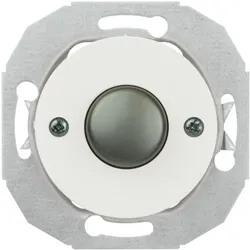 Elso WDE011043 Drucktaster mit Zentralplatte edelstahleffekt Knopf weiss RENOVA