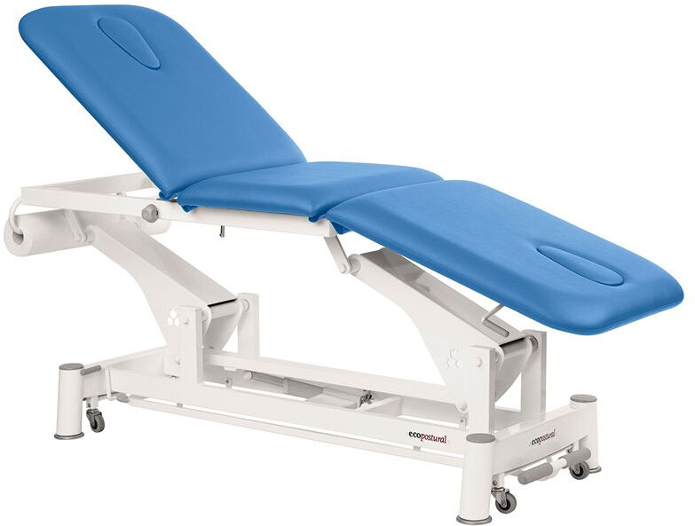 Marquesa elétrica biela branca de três corpos: Robusta estrutura de aço e tampa facial removível (62cm x 180cm)
