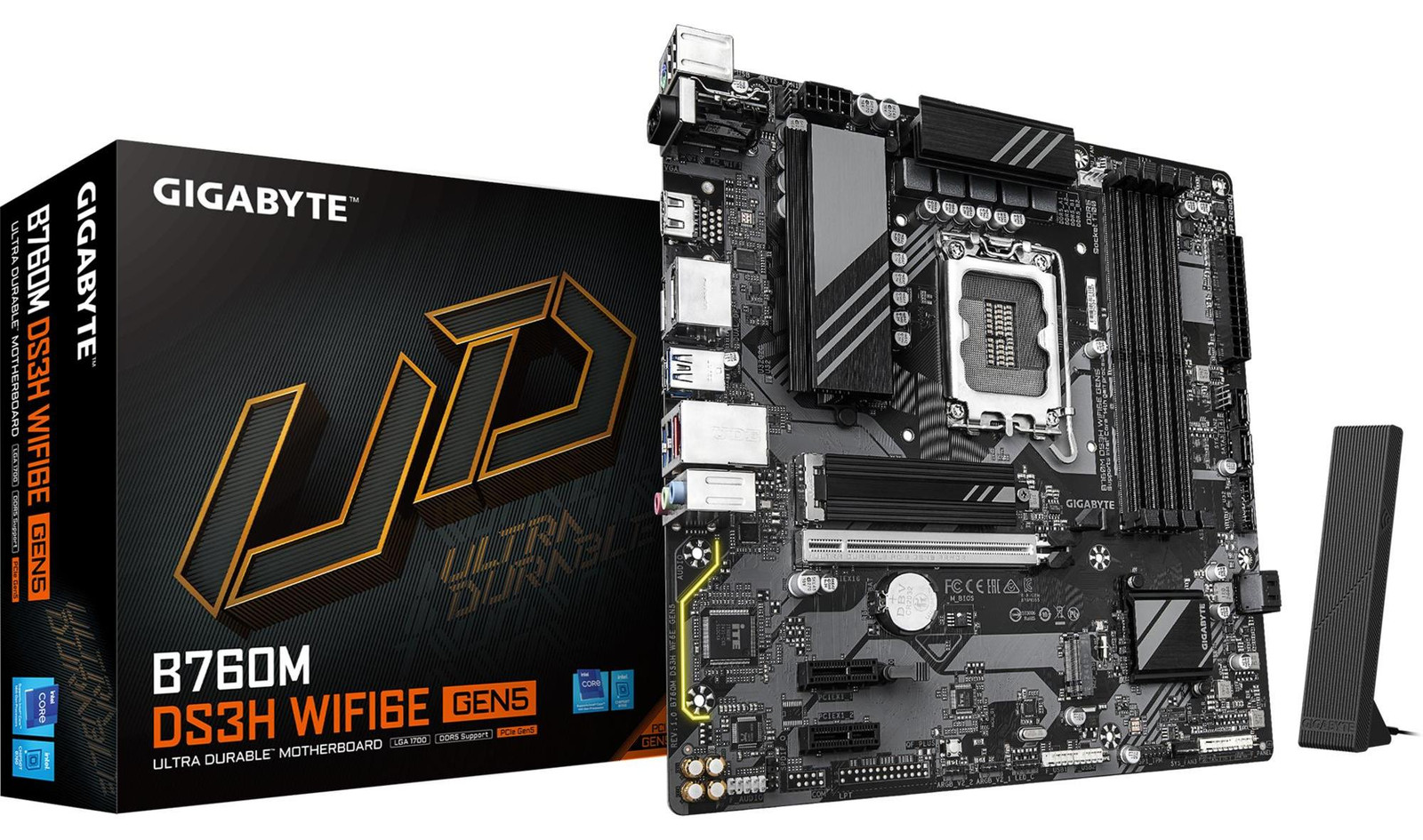 Gigabyte B760M DS3H WF6E GEN5 moederbord