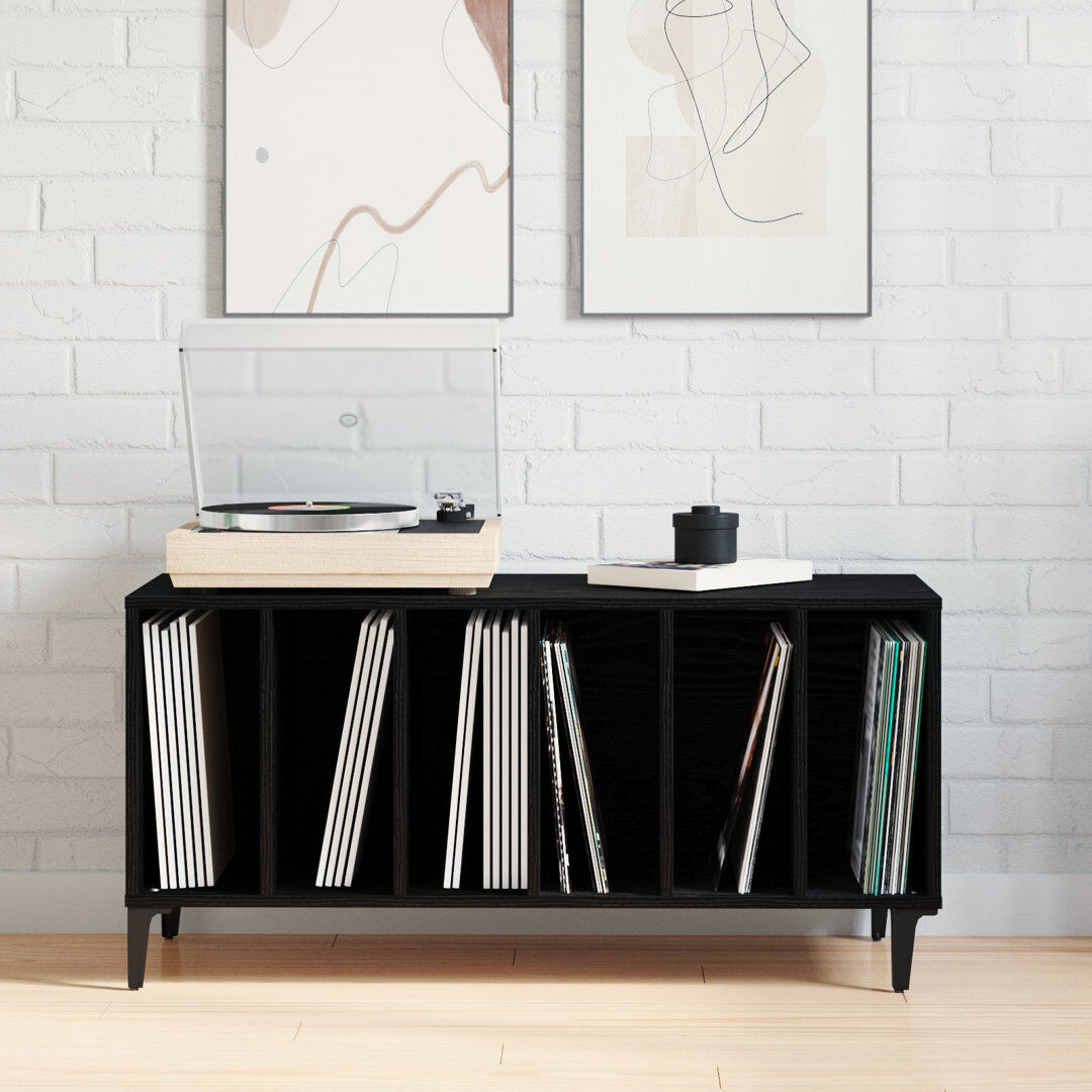 Latitude Run Accent Cabinet Black 48cm H X 100cm W X 38cm D