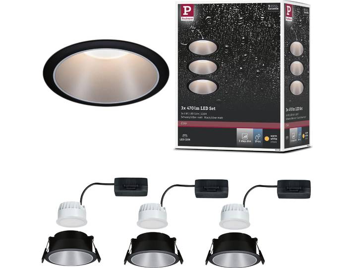 Paulmann LED Einbauleuchte Cole 3er-Set