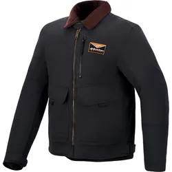 Alpinestars Mustang, Textiljacke wasserdicht - Dunkelgrau/Dunkelbraun - L