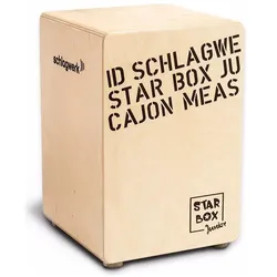 Schlagwerk Kinder-Cajon Star-Box (Cajon), Perkussion, Braun, Schwarz