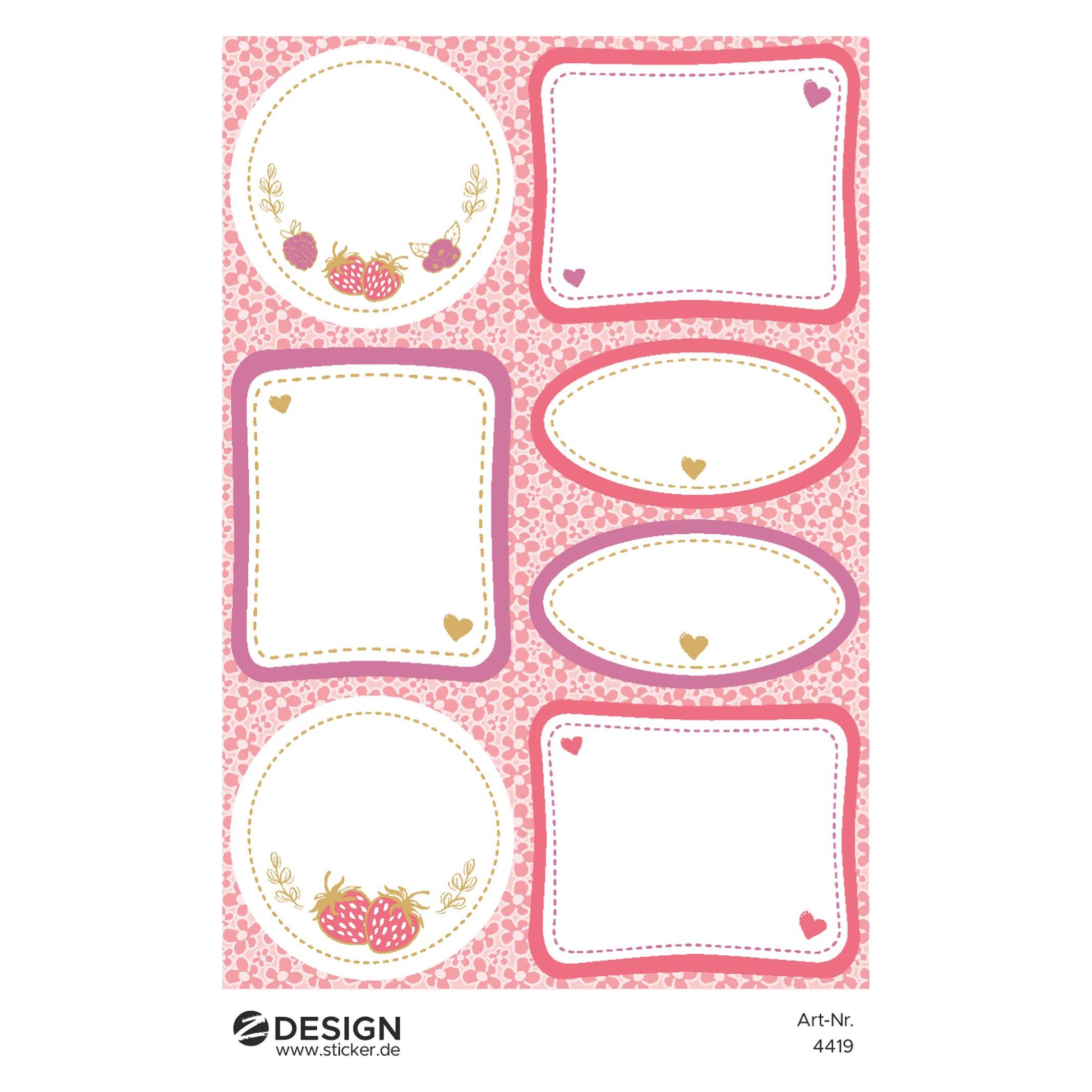 Z-Design Sticker zum Beschriften (4419)