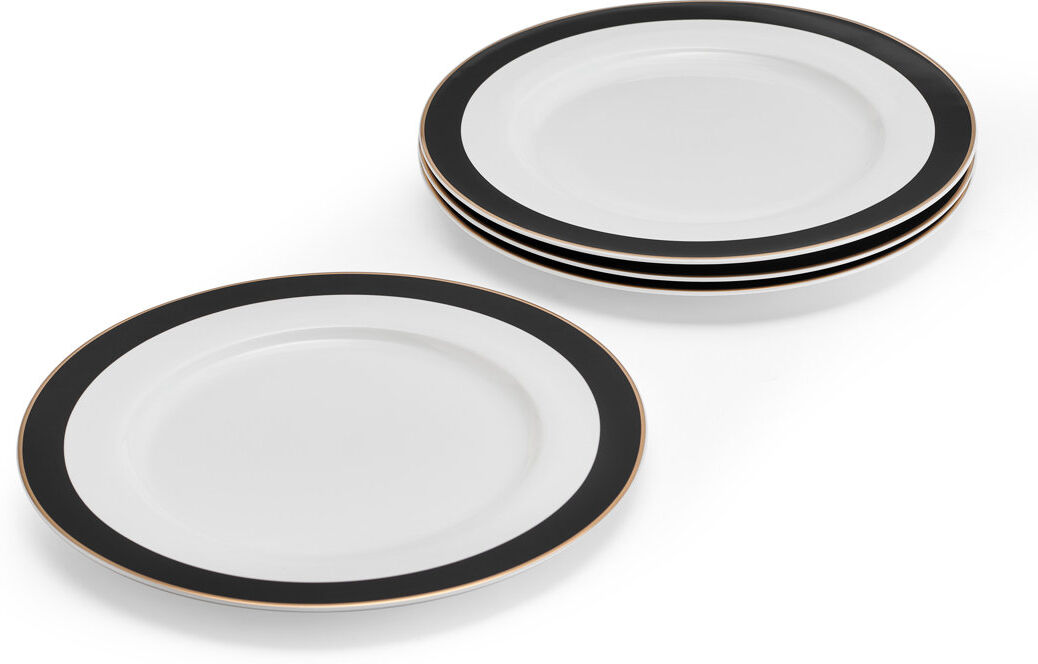 Mikasa Luxe Deco China Dinner Plate Set, 27.5cm 27.5cm W X 27.5cm W