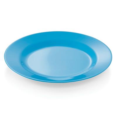 24x Teller flach Ø 23 cm Melamin blau bruchfest