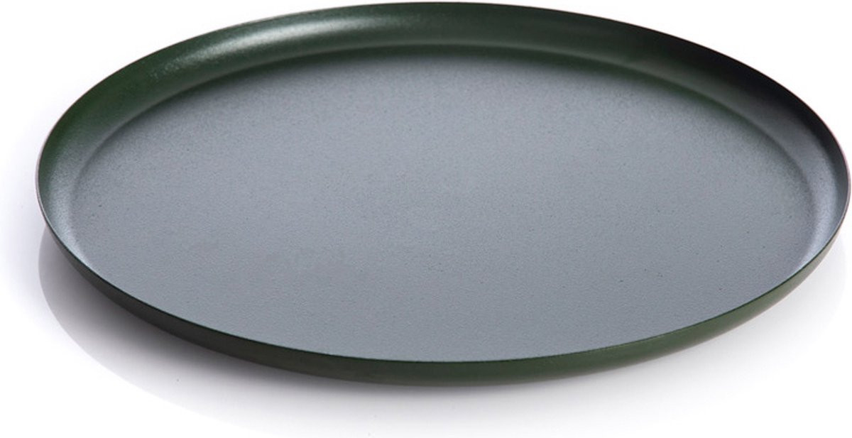 XLBoom Bao Serveerschaal Medium Ø 30cm Groen - Roestvrijstalen dienblad voor interieur en tafel