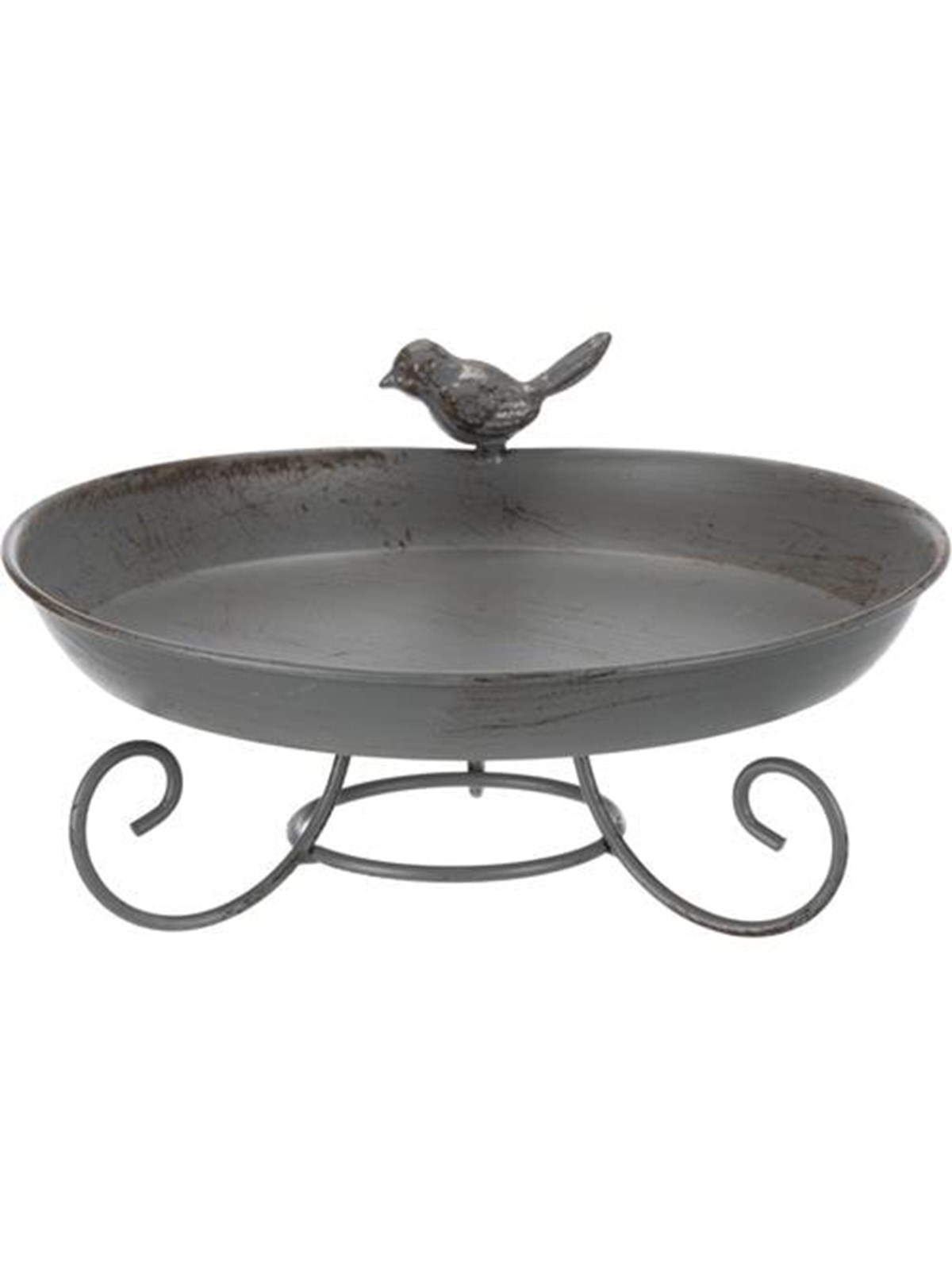 Trixie Vogelbad, stehend, Metall, 800 ml/ ø 22 cm, grau