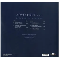 Brilliant Classics, Schallplatten, Pärt:Spiegel Im Spiegel(LP) (Arvo P�rt)