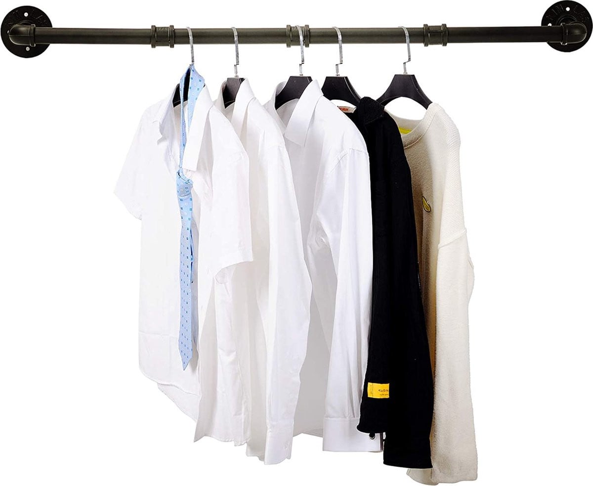 Ruimtebesparend kledingrek voor het ophangen van kleding