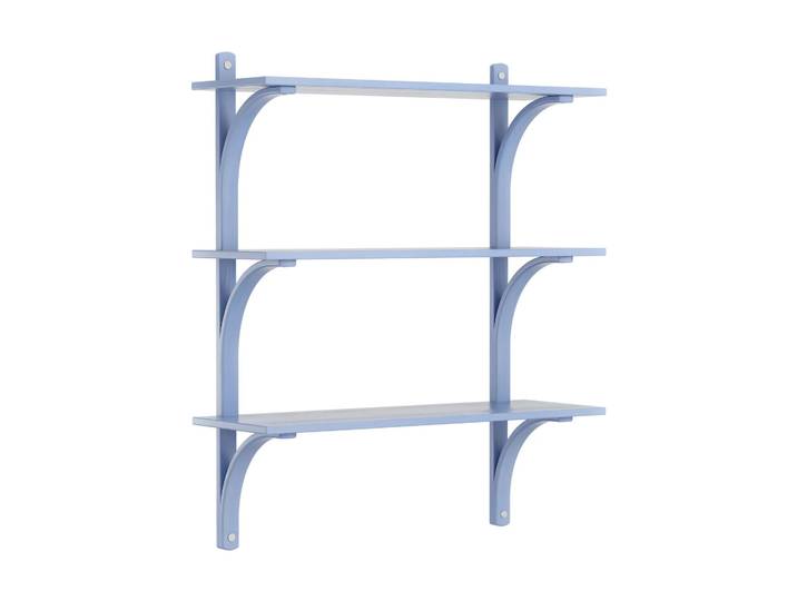 Swedese Étagère Levi à 3 plateau ILKE Blue-aluminium, 90 cm