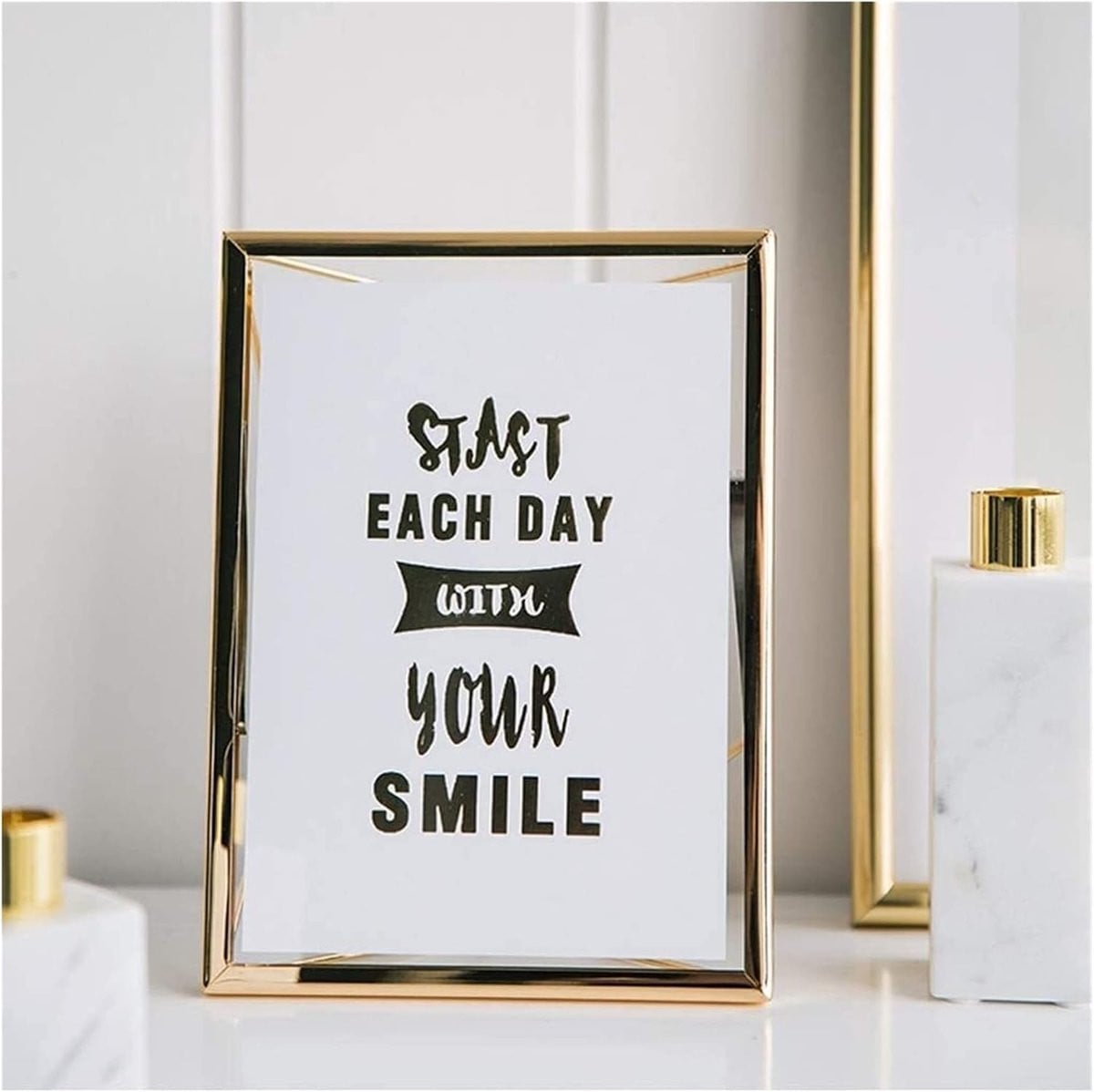 Metalen Fotolijst Geometrisch - Groot 7 Inch - Decoratieve Fotowand