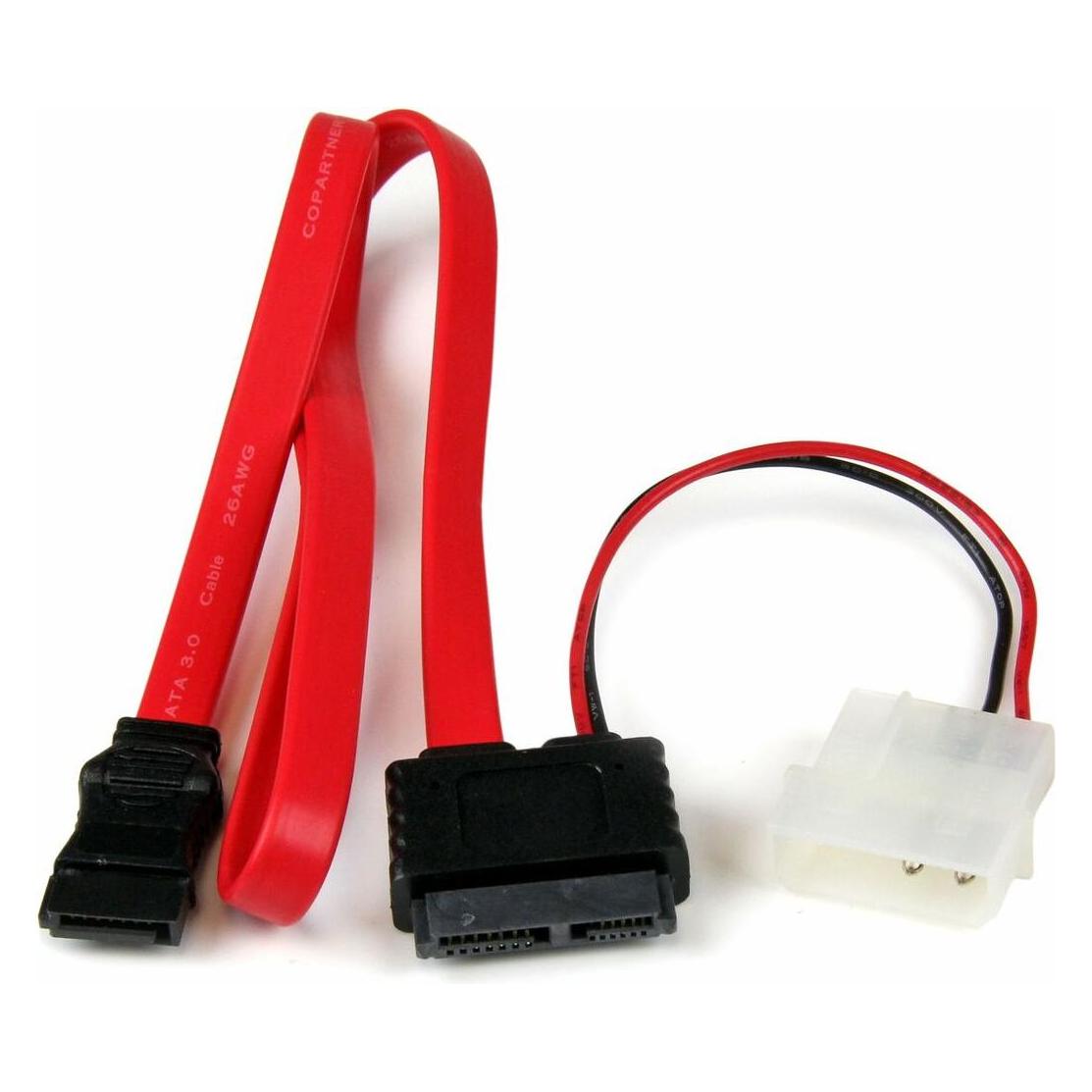 StarTech 20 Slimline Sata W Lp4 Adapter (50.80 cm, SATA III) (SLSATAF20)