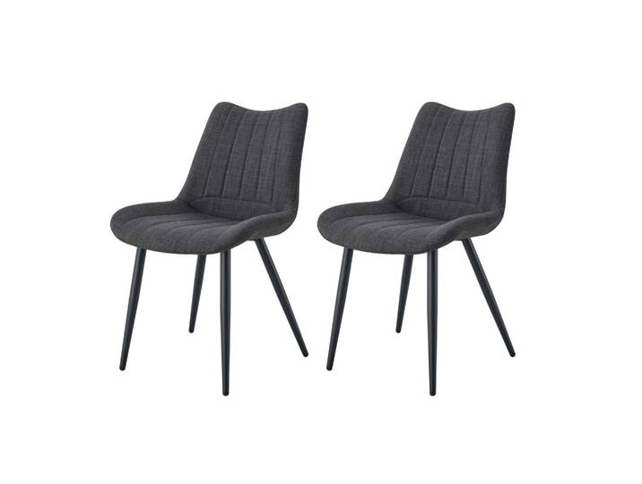 Stuhl-Set Lotta 2er-Set Anthrazit