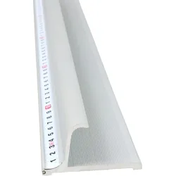Sicherheitslineal 205 cm, Metall, silber