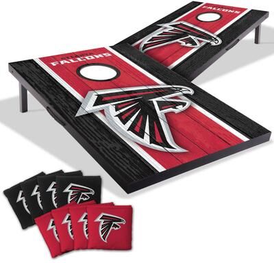 Skip's Garage Atlanta Falcons NFL Compact 2x3 Tailgate Cornhole Board Set