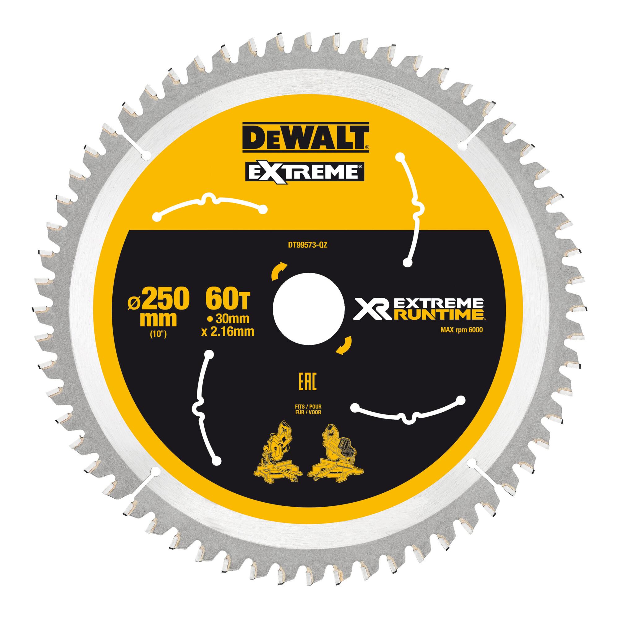 DEWALT Kreissägeblatt stationär 250/30 mm 60WZ/FZ DT99573-QZ)