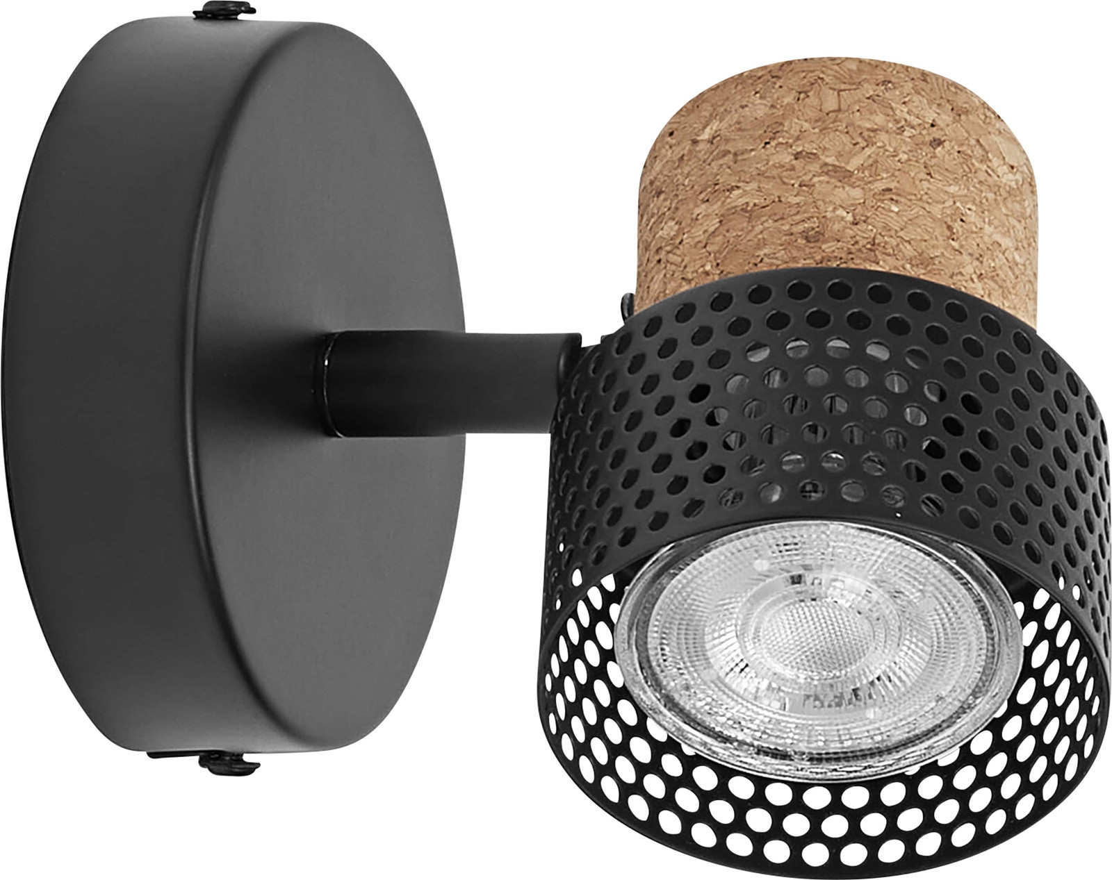 Ledvance Decor Spot Cork Inbouwspot, Zwart, Warm Wit Licht, GU10