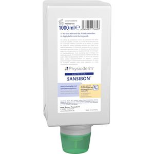 Physioderm Hautschutzcreme SANSIBON, Skin Protection Cream, schmutzabweisend, 1 Liter