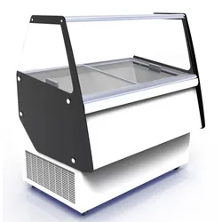 Speiseeisvitrine Ibiza Weiß LED 8x5 Liter 1194x842x1285 mm