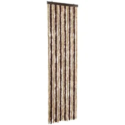 vidaXL Insektenschutz-Vorhang Beige und Hellbraun 56x200 cm Chenille