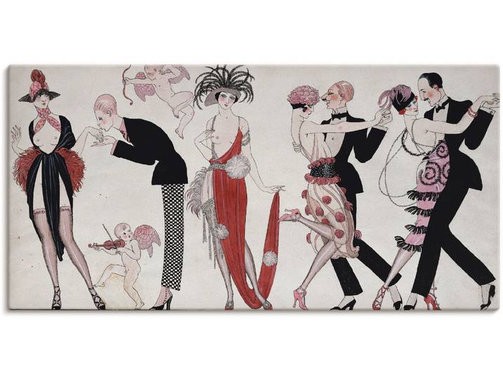 Leinwandbild ARTLAND Tango. , bunt (farbe bild(er): bunt), B:150cm H:75cm, Bilder, Leinwandbild, auf Holzrahmen gespannt
