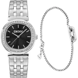 DKNY Evening watch set silver with bracelet DK1L083M0055 - schwarz,silber - 30mm