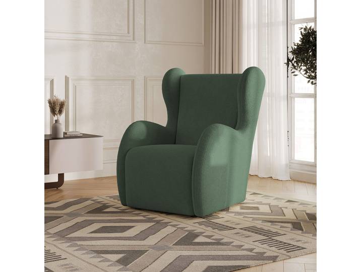 Masseno Polstersessel MASTI Q, Minimalistisch Loungesessel ergonomisch, Grün