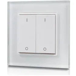 Synergy 21 Controller EOS 05 Wandtaster 2-fach Serie 1, Schalter + Taster, Weiss