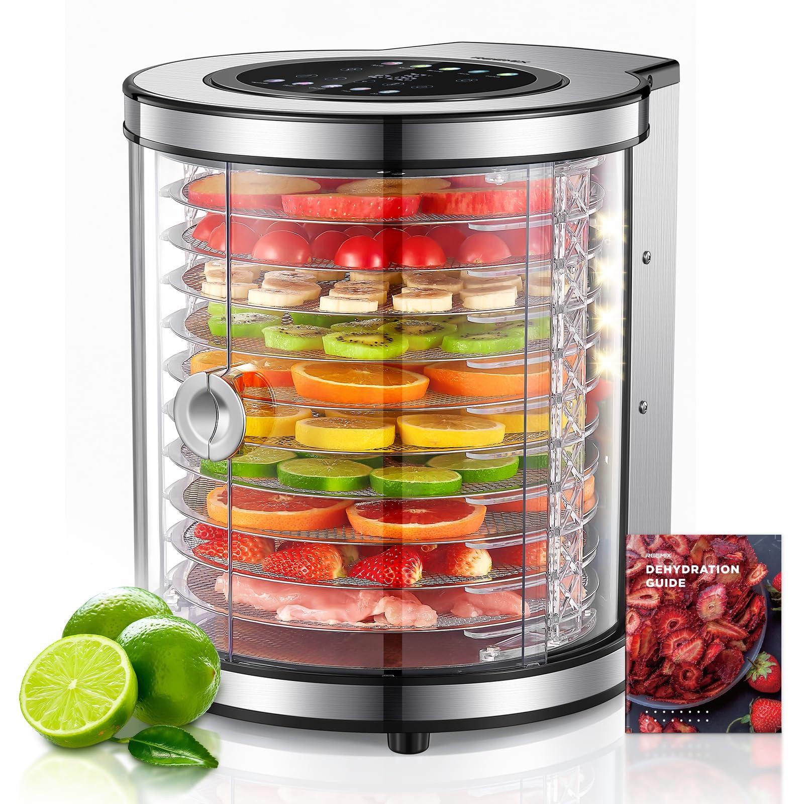 Dörrautomat 10 Etagen Edelstahl LCD 850 W 35-75 °C Timer leise