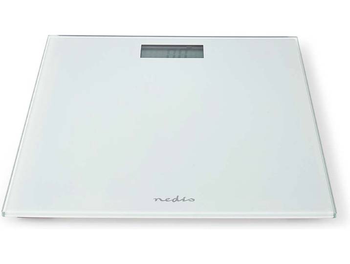 Nedis Personenweegschaal - Digitaal - Gehard Glas - Max. 150 kg - Wit