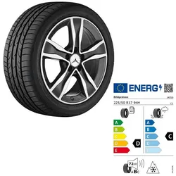225/50 R17 94H Mercedes-Benz C-Klasse 205 Winterkomplettrad 17 Zoll Bridgestone