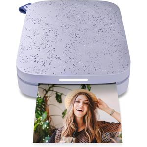 HP Sprocket 2x3 Fotodrucker, lila, bis 5 x 7,6 cm, für Smartphone, mit Bluetooth, inkl. Fotopapier