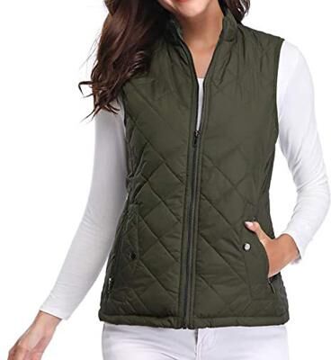 LightInthebox Women's Hiking Vest Sleeveless Top Outdoor Thermal Warm Quick Dry Zipper Pocket Soft Winter Zipper Pocket Sporty Dark Grey Black White Hunting Fishing Climbing