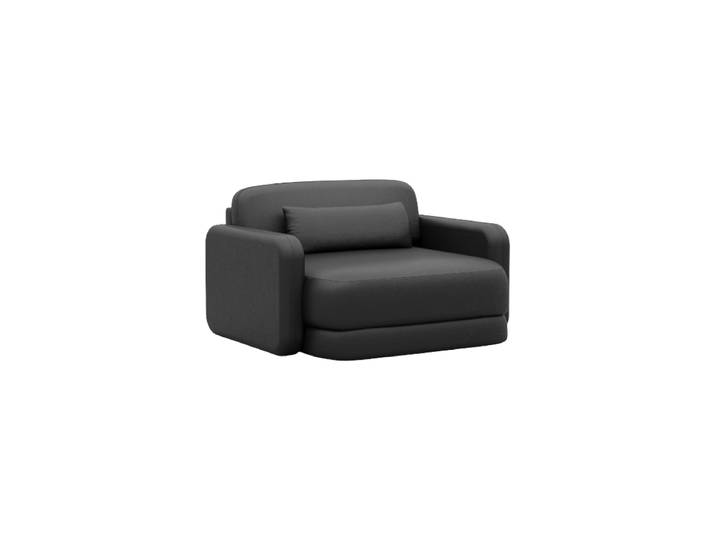 Design Echtleder Loungesessel „Eloria“ Echtleder Schwarz BLOOMINGLOFT Collection