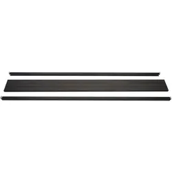 Abschluss-Set für WPC-Sichtschutz Savoie, Abschlussprofil Windschutz, WPC-Pfosten ~ 180cm, anthrazit
