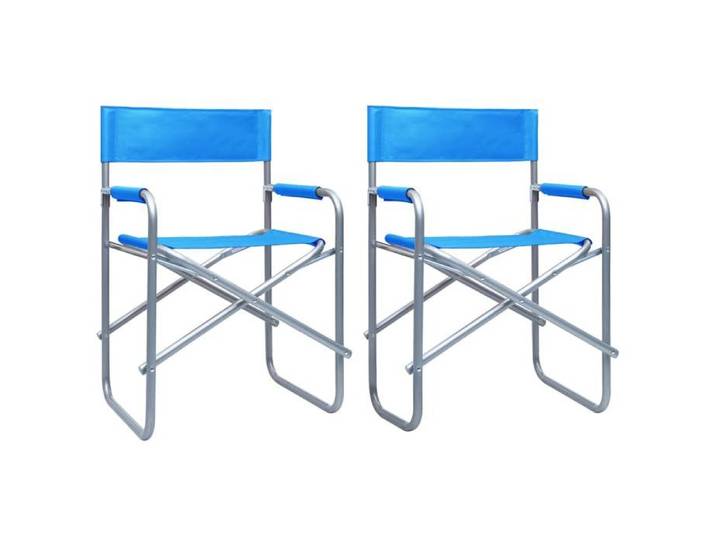 CHEZ JILI*Chaises de metteur Design Vintage - RUIGOU - en scène lot de 2 Acier Bleu89331