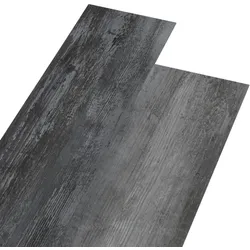 DELUKE® Vinylboden PVC-Dielen selbstklebend wasserfest 2mm Stärke Klebevinylboden Bodenbelag Laminatboden Dekor-Dielen Glänzend Grau, 5,02m2