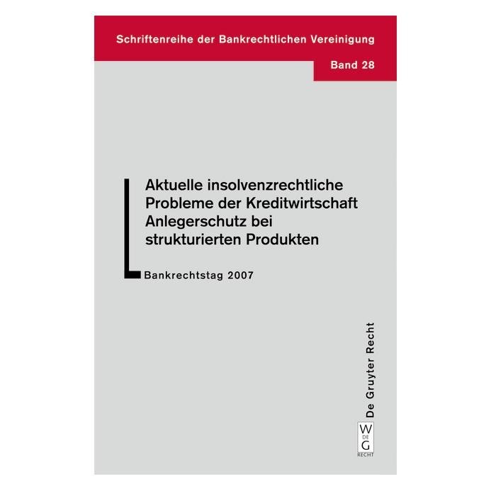 De Gruyter Aktuelle insolvenzrechtliche Probleme der Kreditwirtschaft (Deutsch, Hardcover, Manfred Obermuller, Sven-holger Undritz, Ulrich Haas) (8149144)