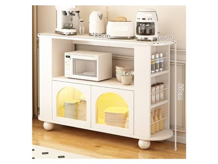 YHxFlux Küchenschrank Esszimmer-Sideboard gegen die Wand. Home-Sideboard Lagerung(100x30x80cm)
