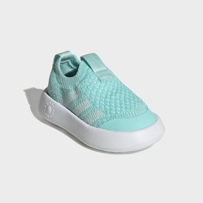 Slip-On Sneaker ADIDAS SPORTSWEAR "BUBBLECOMFY KIDS", Mädchen, Gr. 26, grün (flash aqua, semi flash aqua, ftwr weiß), Textil, Schuhe, für Kinder