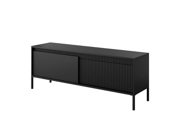 Compleo TV-Schrank mit zwei Klappen, Fronten gefräst, TV-Tisch, Modern Wohnzimmer (JULO)