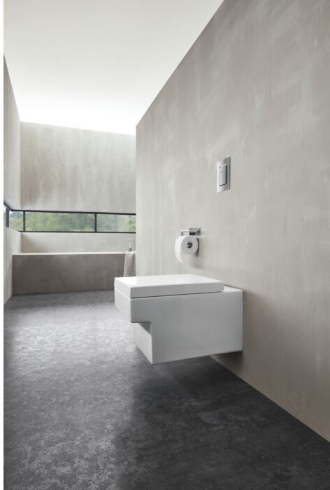 Grohe Cube Keramik WC Set WC mit WC-Sitz mit Soft-Close, weiß