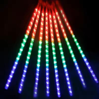 Uplift Treasures LED Meteor Shower Rain Lights multicolor 8 Tube 19.69 In eu Plug