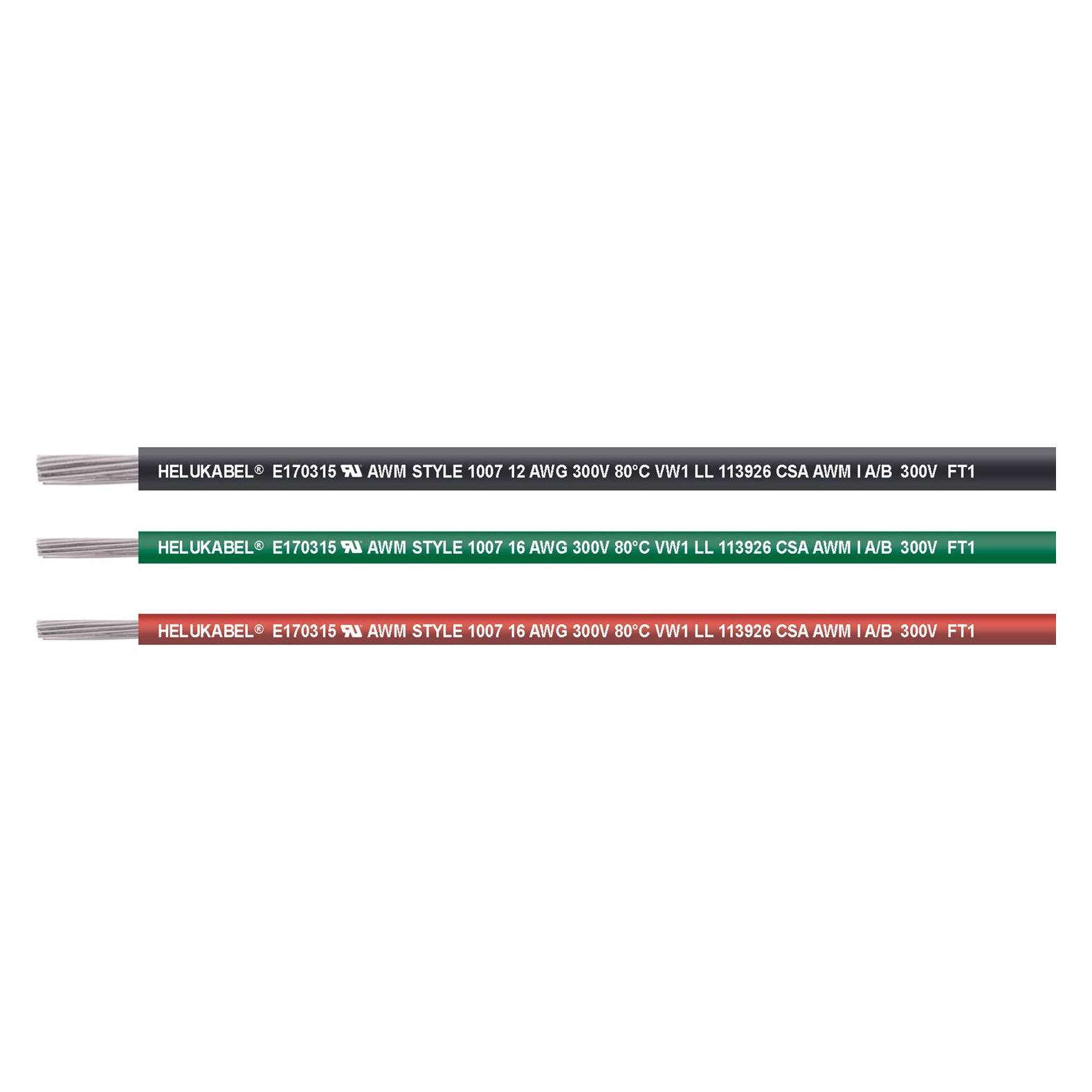 Helukabel 62004-305 Einzelader UL-CSA 1 x² Rot (305 m) (62004-305)