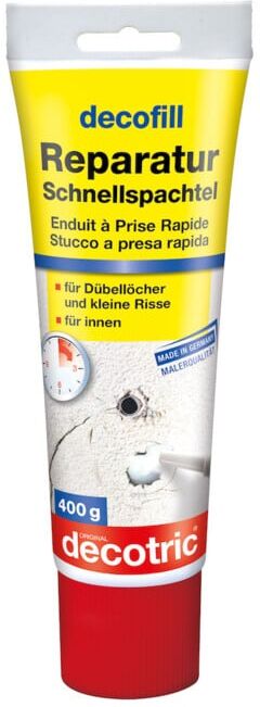 decofill Enduit de réparation rapide 400g tube ; Decotric (352608)