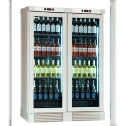 KLIMAITALIA Weinkühlschrank aus massiver weißer Asche. 252 Flaschen. LED. T° +16°/+10°/+5° ausgeschaltetem Ventilator +4°/+18° eingeschaltetem Ventila