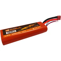 DF-Models LiPo Pack 2S - 7,4 Volt - 3000mAh, 45C - rund (3000 mAh, 7.40 V)