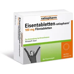 Eisentabletten-ratiopharm® 100 mg Filmtabletten 100 St